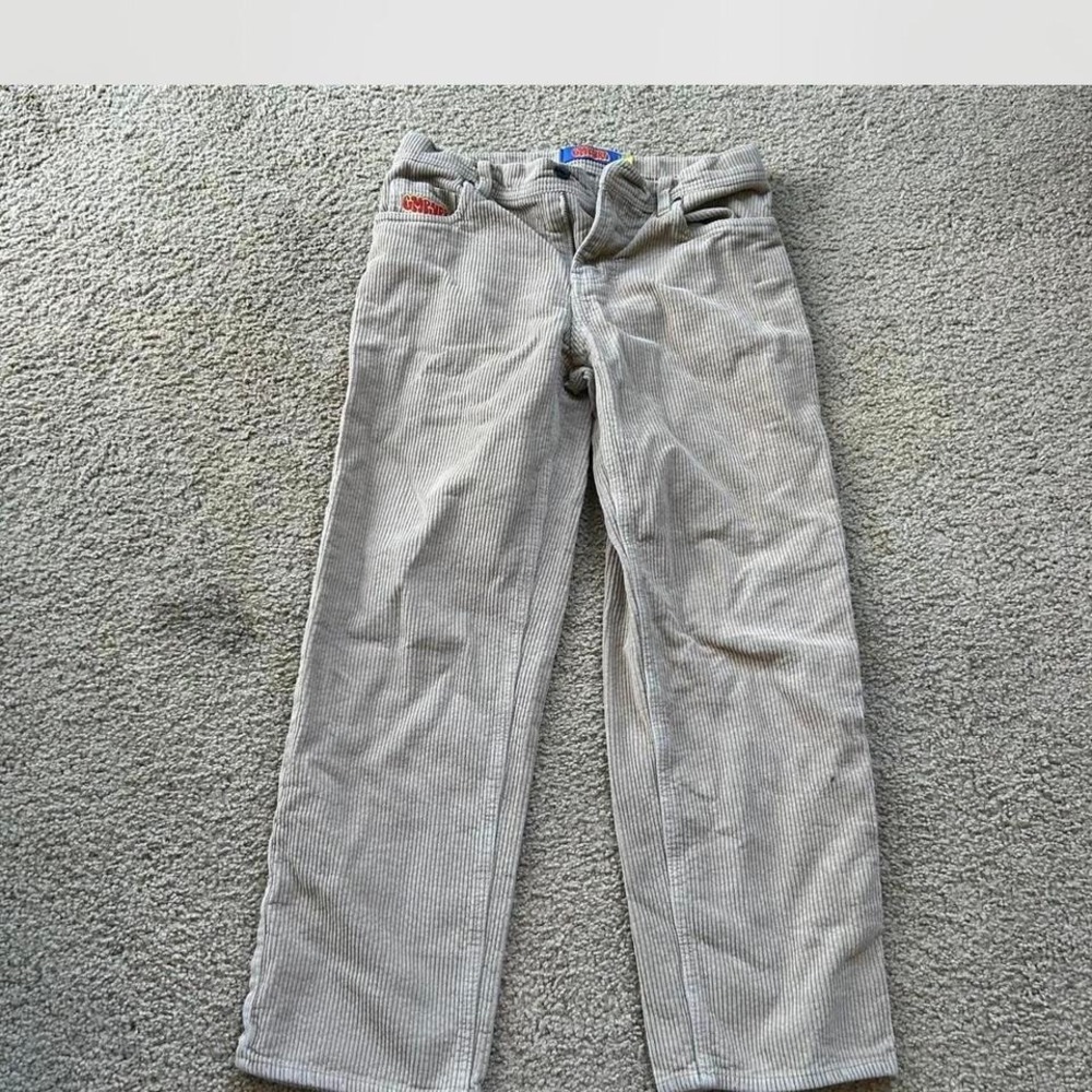 Barely worn Empyre cream corduroy straight leg loose fit trousers